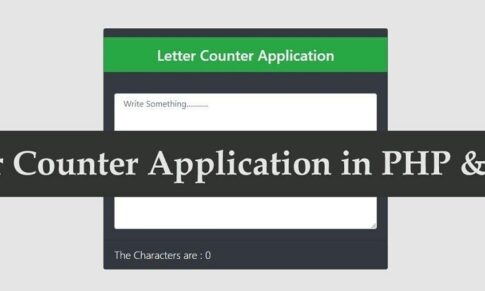 Letters Counter Using AJAX & PHP in Urdu/Hindi